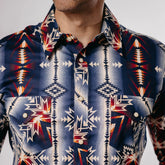 Camisa Rock&Roll Checotah Azul/Vino 041